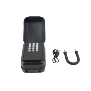 Black Smart Key Lock Box App Control PIN Code Unlock Electronic Bluetooth Ke WL