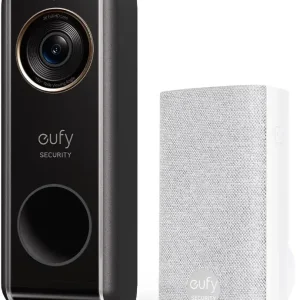 eufy Dual Camera Smart Video Doorbell + Chime 2K HDR Security Cam work w/ Alexa