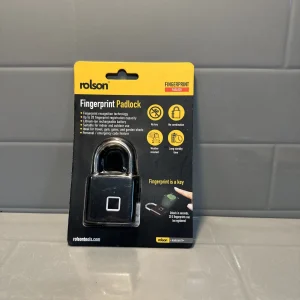 Rolson Fingerprint Lock Keyless Waterproof Anti-Theft Smart Lock Padlock UK
