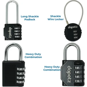 Security 3/4 Digit Combination Security Padlock Luggage Travel Suitcase Lock