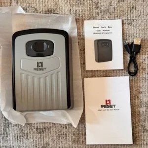 RESET-104 Smart Key Lock Box with Fingerprint, Bluetooth Controlled, Hide a Key