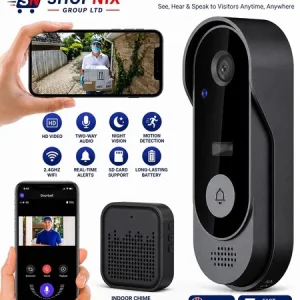 Smart WiFi Wireless Video Doorbell Security Ring Phone Camera Door Bell Intercom