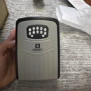 Bluetooth Smart Key Lock Box, 6-Digit, Wall-Mounted, Outdoor Backlit Keypad